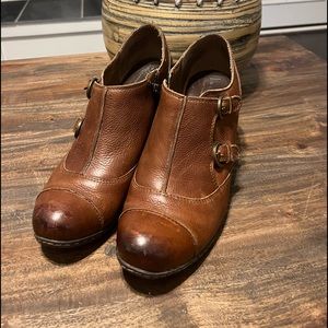 BOC I Brown leather comfortable ankle boots - 10